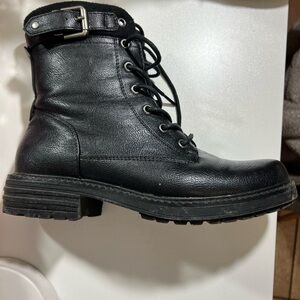 I.D required | Black Lace-Up Ankle Boots